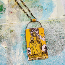 Load image into Gallery viewer, King of Swords Tarot Tin Necklace