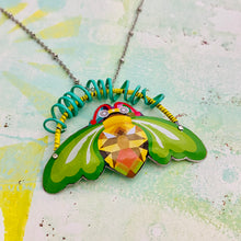 Load image into Gallery viewer, Buzzing Bee Energy Upcycled Tin Necklace