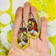 Load image into Gallery viewer, Mystical Jaguars Recycled Tin Earrings