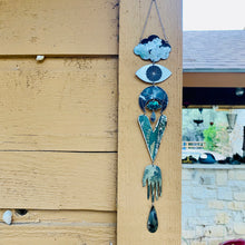 Load image into Gallery viewer, Evening Hydrangeas Protective Eye Talisman Wall Hanging