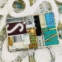 Load image into Gallery viewer, Typographic Collage Tin Belt Buckle