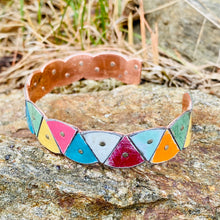 Load image into Gallery viewer, Multisector Upcycled Tesserae Tin Cuff