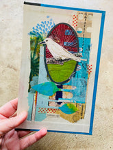 Load image into Gallery viewer, Halfway Up   •  Collage on Upcycled Book Cover