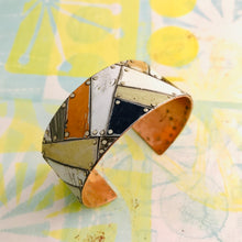 Load image into Gallery viewer, Beach Sand Upcycled Tesserae Tin Cuff