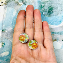 Load image into Gallery viewer, Little Zinnias Upcycled Tin Earrings