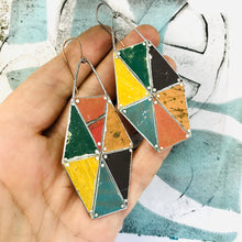 Load image into Gallery viewer, Le Cirque Tesserae Arched Wire Tin Earrings