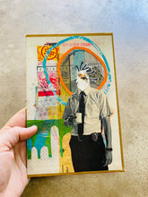Load image into Gallery viewer, Pre Morning Coffee   •  Collage on Upcycled Book Cover
