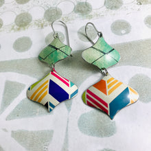 Load image into Gallery viewer, Mixed Modern Patterns Zero Waste Tin Earrings