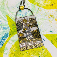 Load image into Gallery viewer, Temperance Tarot Tin Necklace