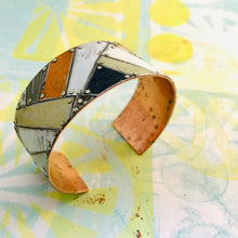 Load image into Gallery viewer, Beach Sand Upcycled Tesserae Tin Cuff