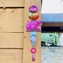Load image into Gallery viewer, Hot Pink Elephant Protective Eye Talisman Wall Hanging