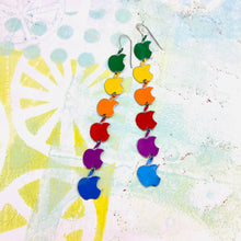 Load image into Gallery viewer, RESERVED Apple Upcycled Tin Earrings