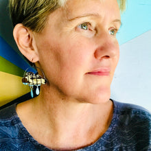Load image into Gallery viewer, #6 Bison &amp; Elk Rain Clouds Zero Waste Tin Earrings