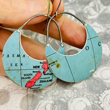 Load image into Gallery viewer, New Zealand Crescent Circles Tin Earrings