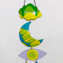 Load image into Gallery viewer, Hummingbird &amp; Yellows Protective Eye Talisman Wall Hanging