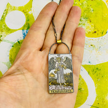 Load image into Gallery viewer, Temperance Tarot Tin Necklace