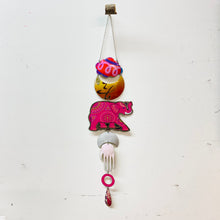 Load image into Gallery viewer, Hot Pink Elephant Protective Eye Talisman Wall Hanging