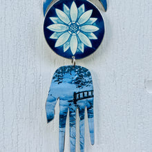 Load image into Gallery viewer, Unique &amp; Uncommon Blues Protective Eye Talisman Wall Hanging