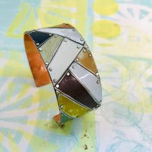 Load image into Gallery viewer, Beach Sand Upcycled Tesserae Tin Cuff