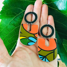 Load image into Gallery viewer, Vintage 70s Filofax Chunky Horseshoe Tin Earrings