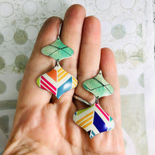 Load image into Gallery viewer, Mixed Modern Patterns Zero Waste Tin Earrings