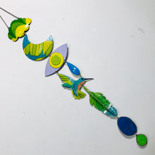 Load image into Gallery viewer, Hummingbird &amp; Yellows Protective Eye Talisman Wall Hanging