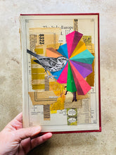 Load image into Gallery viewer, Pure And Holy   •  Collage on Upcycled Book Cover