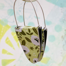Load image into Gallery viewer, Soft Green Upcycled Tin Earrings