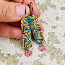Load image into Gallery viewer, Retro Cool Rectangle Tin Earrings