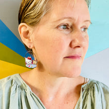 Load image into Gallery viewer, Hello Kitty &amp; Teddy Upcycled Tin Earrings